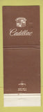 Matchbook Cover - Cadillac Howell Oldsmobile Bowling Green KY