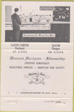 Matchbook Cover - Stevens Son Jewelers Salem OR WEAR 40 Strike
