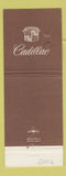 Matchbook Cover - Cadillac Norwood Auto MA