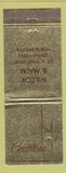 Matchbook Cover - Cadillac McLean Santa Ana CA