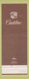Matchbook Cover - Cadillac Kerr Auto Sales Newport VT WEAR