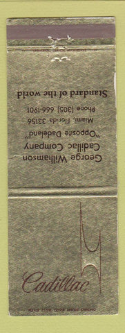 Matchbook Cover - Cadillac Wilcox and Malm Grand Forks ND