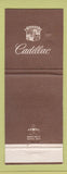 Matchbook Cover - Cadillac Wilcox and Malm Grand Forks ND