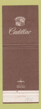 Matchbook Cover - Cadillac Vallee Bowe Oldsmobile Woodbury NJ