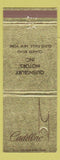 Matchbook Cover - Cadillac Queensbury Motors Glens Falls NY