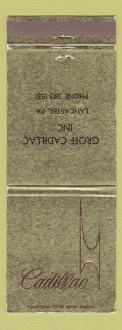 Matchbook Cover - Cadillac Park Avenue POOR