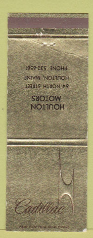 Matchbook Cover - Cadillac Houlton Motors ME