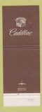 Matchbook Cover - Cadillac Houlton Motors ME