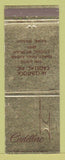 Matchbook Cover - Cadillac Groff Lancaster PA