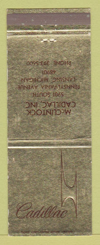 Matchbook Cover - Cadillac Groff Lancaster PA