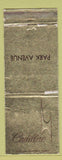 Matchbook Cover - Cadillac Peri Oldsmobile Cadillac
