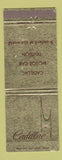 Matchbook Cover - Cadillac Motor Car Division