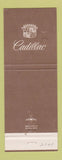 Matchbook Cover - Cadillac Valley Rochester NY
