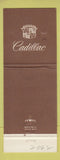Matchbook Cover - Cadillac Paul Weaver Buick New Philadelphia OH WEAR