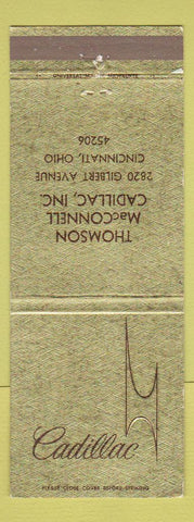 Matchbook Cover - Cadillac Thomson MacConnell Cincinnati OH