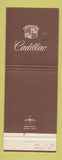 Matchbook Cover - Cadillac Bob Spreen Downey CA WORN