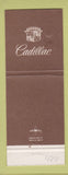 Matchbook Cover - Cadillac Ronald Moran Torrance CA
