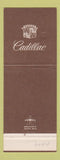 Matchbook Cover - Cadillac Tom Simons Rubicon Dayton OH