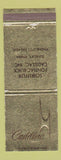 Matchbook Cover - Cadillac Schreffler Pontiac Buick Sunbury PA WORN