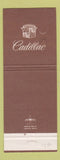 Matchbook Cover - Cadillac Schreffler Pontiac Buick Sunbury PA WORN