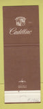 Matchbook Cover - Cadillac Remlinger Oldsmobile Massillon OH