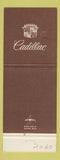 Matchbook Cover - Cadillac Raines Smithtown NY
