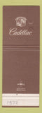 Matchbook Cover - Cadillac Bert Jacobs Oldsmobile Ephrata PA