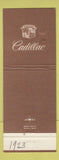 Matchbook Cover - Cadillac Moore York PA WORN