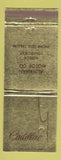 Matchbook Cover - Cadillac Alderman Meriden CT