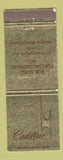 Matchbook Cover - Cadillac Bob Duell Pontiac Warren PA WEAR