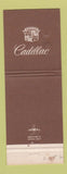 Matchbook Cover - Cadillac Alfred Matthews Modesto CA