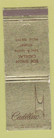 Matchbook Cover - Cadillac Bob Spreen Downey CA WEAR