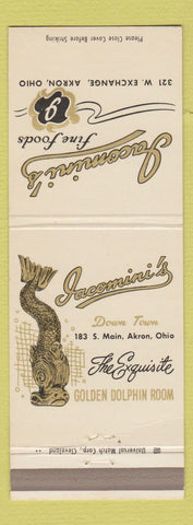 Matchbook Cover - Jacomini's Restaurant Akron OH