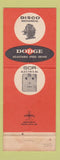 Matchbook Cover - Washington Belt and Rubber Dodge Transmission Seattle WA