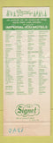 Matchbook Cover - Imperial 400 Motel Seattle WA Christmas WORN