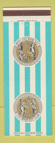 Matchbook Cover - Greek Key Club Dallas TX