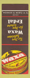 Matchbook Cover - Waxa Shoe Polish Hungary SAMPLE