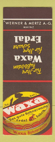Matchbook Cover - Waxa Shoe Polish Hungary SAMPLE
