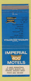 Matchbook Cover - Imperial 400 Motels Phoenix AZ