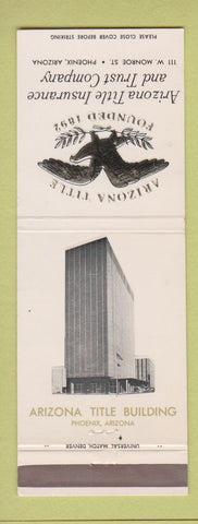 Matchbook Cover - Arizona Title Insurance Phoenix AZ