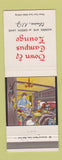 Matchbook Cover - Town and Campus Lounge Union NJ