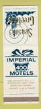Matchbook Cover - Imperial 400 Motel Minneapolis MN Christmas #1