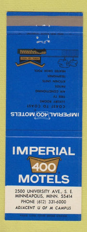 Matchbook Cover - Imperial 400 Motel Minneapolis MN #2