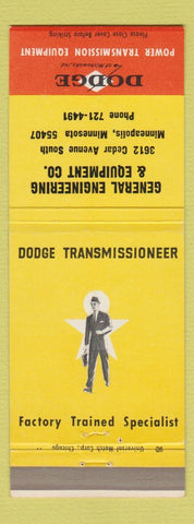 Matchbook Cover - Dodge Transmission Minneapolis MN