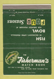 Matchbook Cover - Fisherman's Match Book MI WEAR 40 Strike
