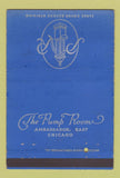 Matchbook Cover - Ambassador East Hotel Chicago IL Pump Room 40 Strike