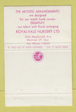 Matchbook Cover - Royalvale Nursery Flowers Montreal QC 40 Strike