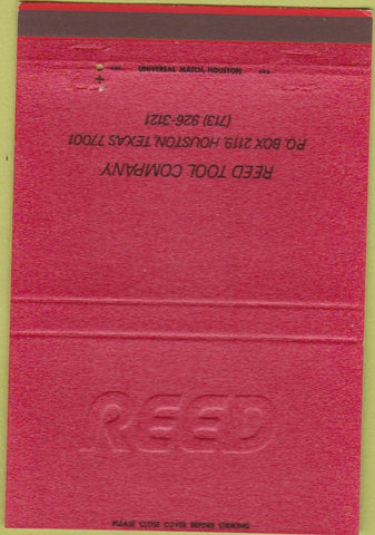 Matchbook Cover - Reed Tool Co Houston TX 40 Strike