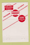 Matchbook Cover - Freeman Coal Mining Corp Chicago IL 40 Strike