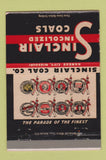Matchbook Cover - Sinclair Coal Kansas City MO 40 Strike